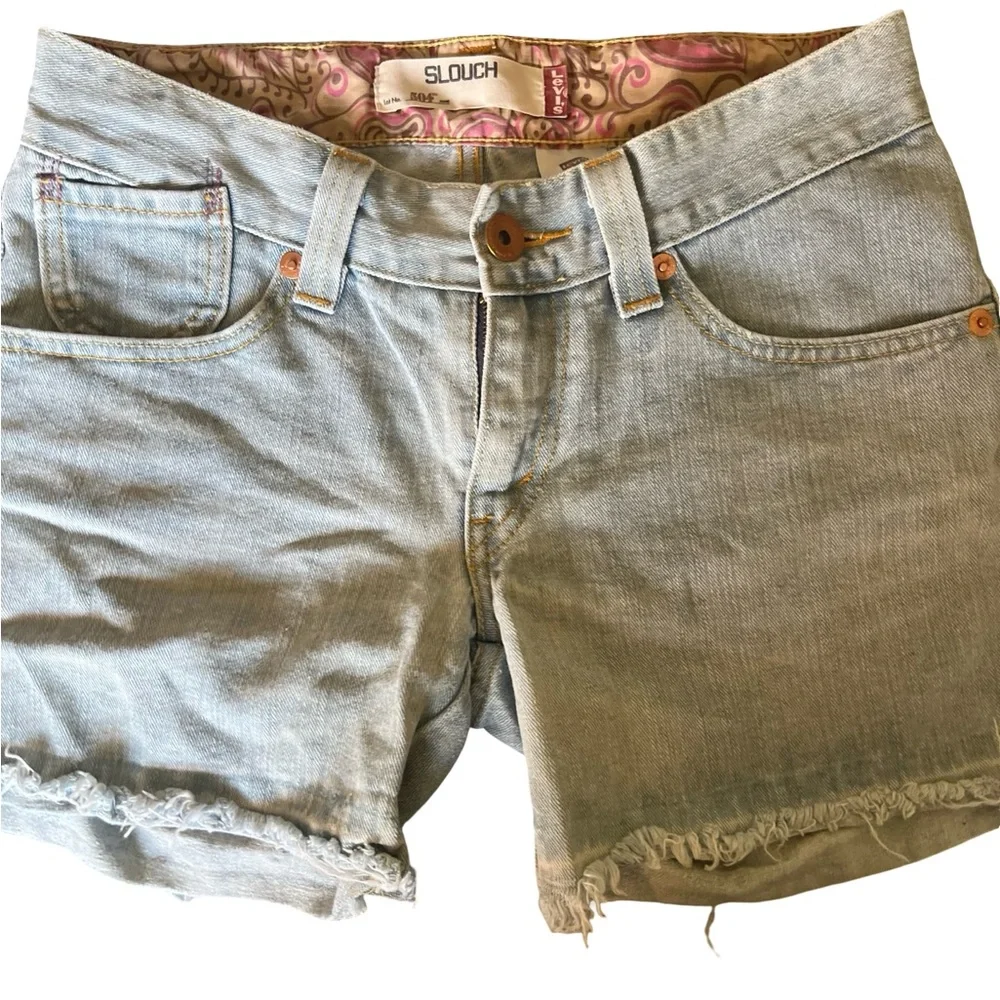 EIC Levi "Slouch" Denim shorts ( size 7 - Picture 1 of 5